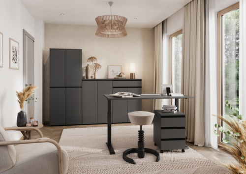 In hoogte verstelbaar bureau GW-BEDANO 9917 met C-voetonderstel