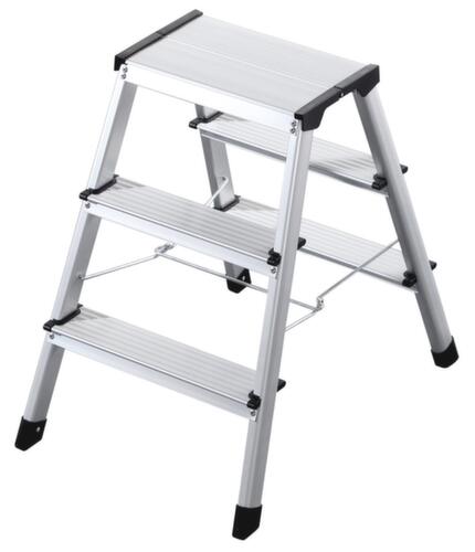 UDOBÄR Vouwtrapje van aluminium, bordeshoogte 600 mm