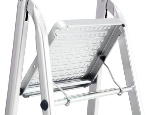 UDOBÄR Aluminium trapladder met bak, 5 treden met profiel