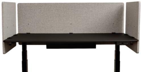 LUXOR Geluiddempende tafelscheidingswand RECLAIM van gerecycled PET