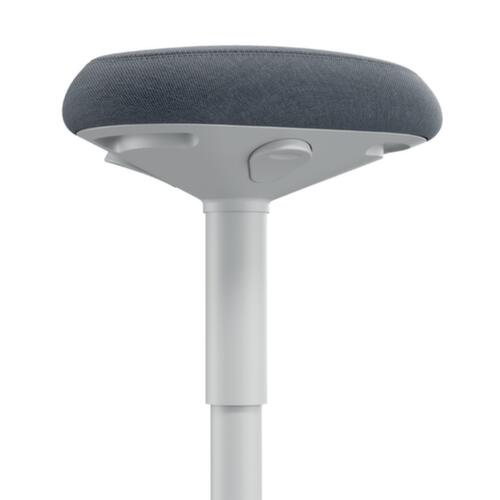 Leitz zit-sta-kruk Ergo Active, zitting grijs, onderkant voet antislip