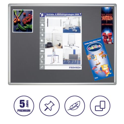 Franken prikbord voor wandrailsysteem