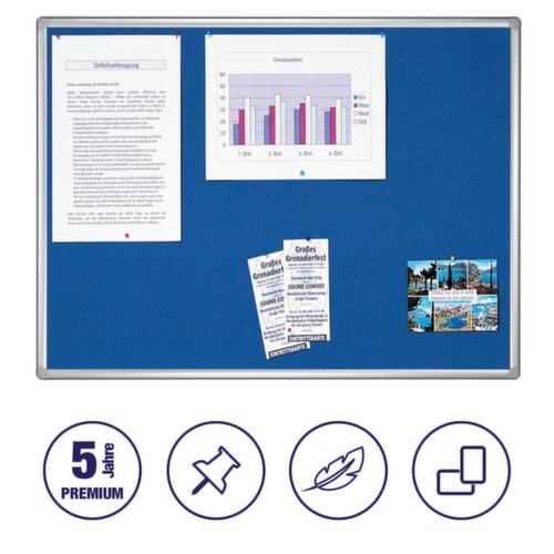 Franken prikbord voor wandrailsysteem