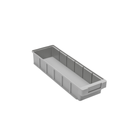 Stellingbak met ergonomische verzonken greep, grijs, diepte 500 mm