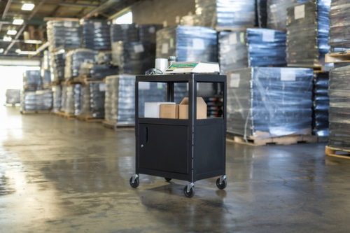 Robuuste bijzetwagen voor elektronische apparaten