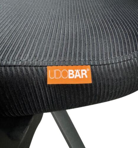 UDOBÄR Bureaustoel Iron met synchroonmechanisme, rugleuning met netbekleding en rugdrager, zwart