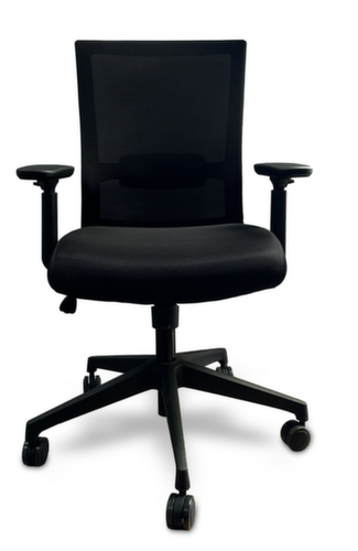UDOBÄR Bureaustoel Iron met synchroonmechanisme, rugleuning met netbekleding en rugdrager, zwart