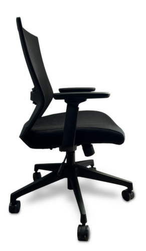 UDOBÄR Bureaustoel Iron met synchroonmechanisme, rugleuning met netbekleding en rugdrager, zwart