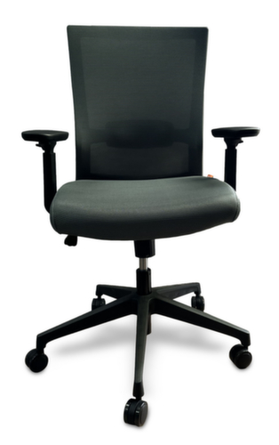 UDOBÄR Bureaustoel Iron met synchroonmechanisme, rugleuning met netbekleding en rugdrager, grijs