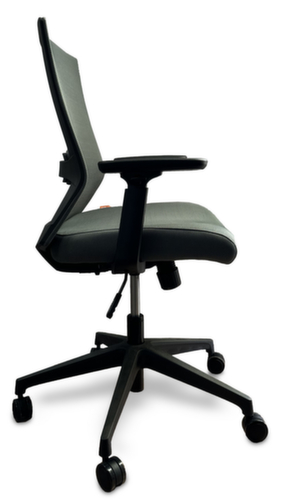 UDOBÄR Bureaustoel Iron met synchroonmechanisme, rugleuning met netbekleding en rugdrager, grijs