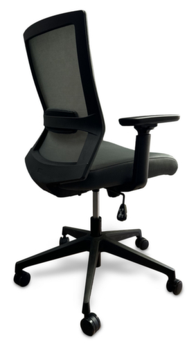 UDOBÄR Bureaustoel Iron met synchroonmechanisme, rugleuning met netbekleding en rugdrager, grijs