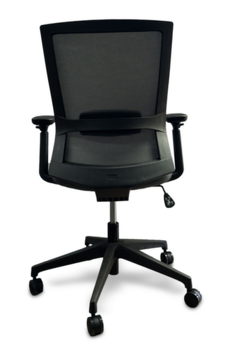 UDOBÄR Bureaustoel Iron met synchroonmechanisme, rugleuning met netbekleding en rugdrager, grijs