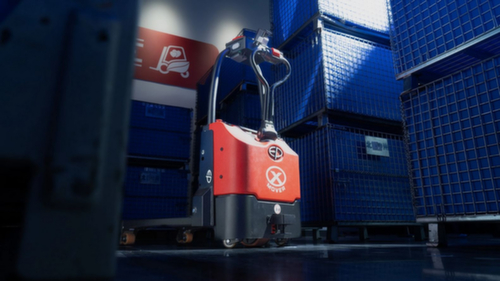 EP Zelfrijdende elektrische palletwagen EXP15, 1500 kg draagvermogen, polyurethaan/polyurethaan