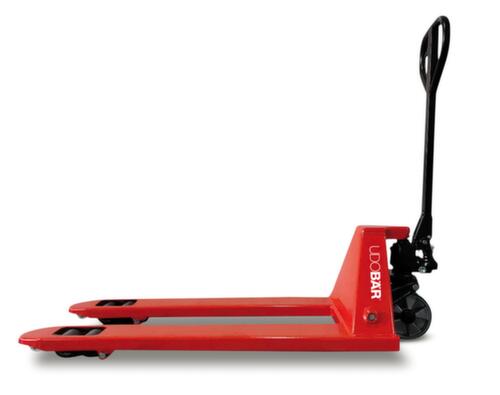 UDOBÄR Pallethefwagen, 2500 kg draagvermogen, polyurethaan/nylon