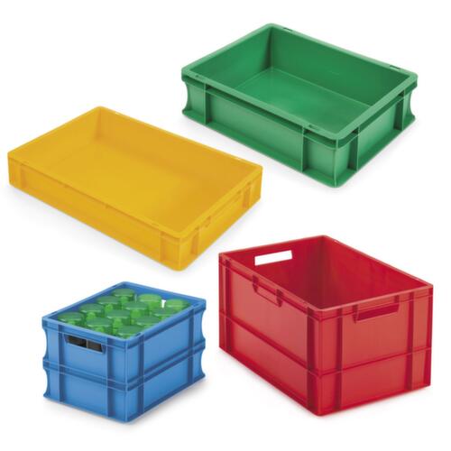 Gekleurde euronorm stapelbak Raja rood 400 x 300 x 325 mm