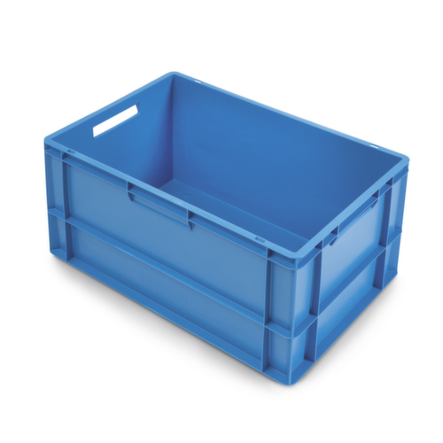 Gekleurde euronorm stapelbak Raja blauw 600 x 400 x 320 mm