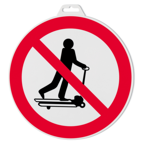 Verbodsbord voor rijden op een transpallet diameter 30 cm