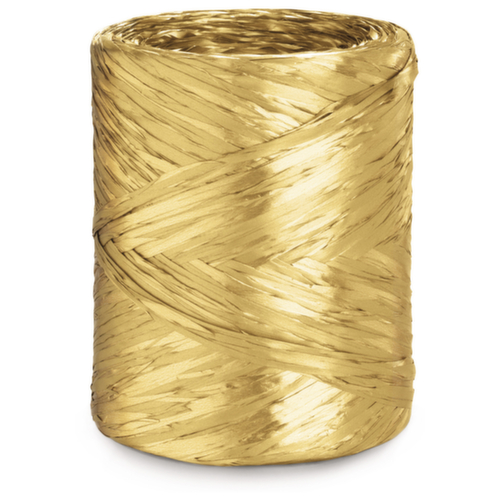 Cadeaulint van PP met glanzend raffia-effect goud