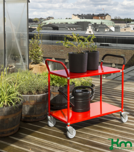 Kongamek Etagewagen 900x440 mm, draagvermogen 250 kg, 2 etages