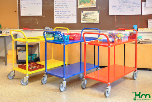 Kongamek Etagewagen 900x440 mm, draagvermogen 250 kg, 2 etages