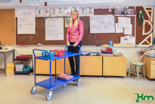 Kongamek Etagewagen 900x440 mm, draagvermogen 250 kg, 2 etages