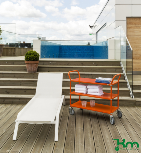 Kongamek Etagewagen 900x440 mm, draagvermogen 250 kg, 3 etages