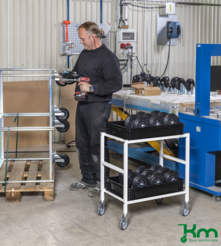 Kongamek Tafelwagen 625x414 mm, draagvermogen 150 kg, 2 etages