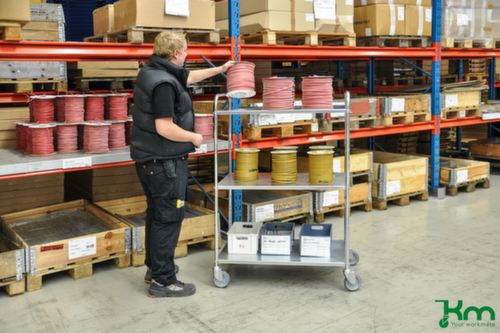 Kongamek Etagewagen, draagvermogen 250 kg, 4 etages