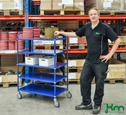 Kongamek Etagewagen, draagvermogen 250 kg, 4 etages