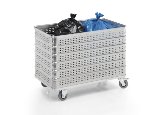 Gmöhling Aluminium bakwagen G®-TRANS met geperforeerde wanden en bodem, inhoud 430 l