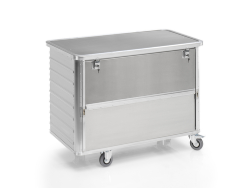 Gmöhling Bakwagen van aluminium met grijpopening, inhoud 650 l