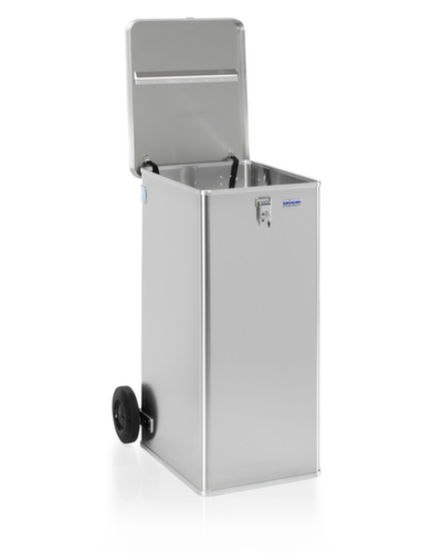 Gmöhling Aluminium dossierafvalbak G®-DOCU verrijdbaar, inhoud 240 l