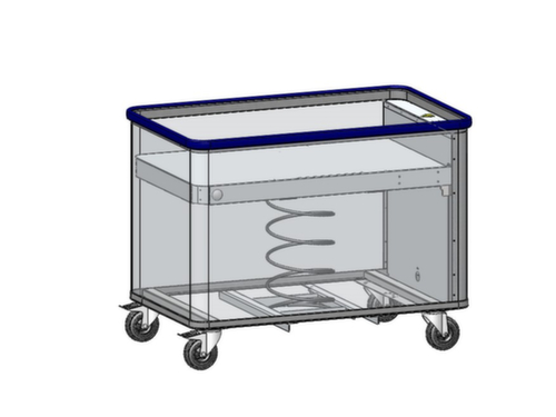 Gmöhling Aluminium kistenwagen G®-ERGO vario met verende bodem, inhoud 380 l