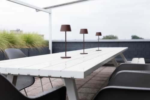 MAUL LED-tafellamp MAULnina, licht warmwit, bruin