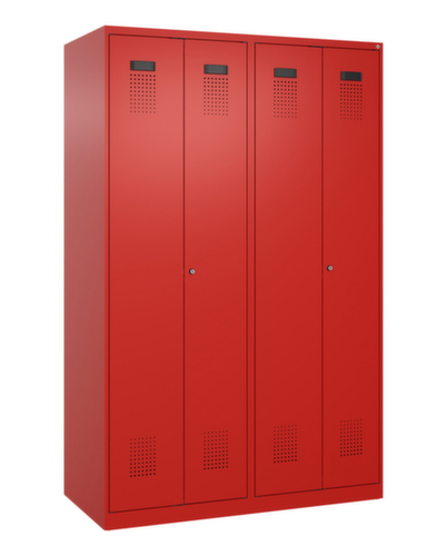 C+P locker voor scheiding van kleding Evolo PLUS met dubbele vakken, vakbreedte 300 mm