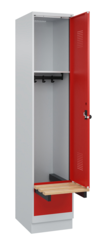 C+P locker Evolo PLUS met zwevende bank, vakbreedte 400 mm