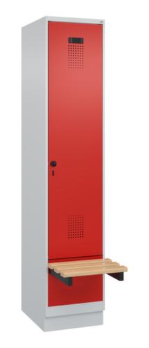 C+P locker Evolo PLUS met zwevende bank, vakbreedte 400 mm