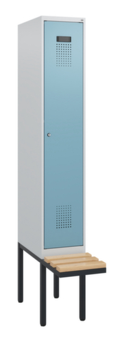 C+P locker Evolo PLUS met zwevende bank, vakbreedte 300 mm