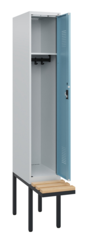 C+P locker Evolo PLUS met zwevende bank, vakbreedte 300 mm