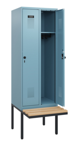 C+P locker Evolo PLUS met zwevende bank, vakbreedte 300 mm