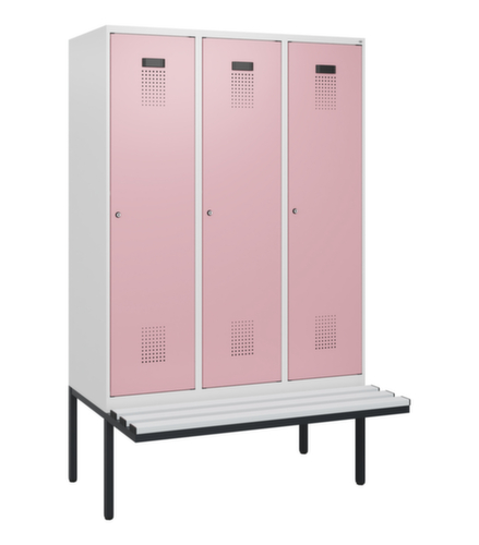 C+P locker Evolo PLUS met zwevende bank, vakbreedte 400 mm