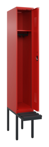 C+P locker Evolo PLUS met zwevende bank, vakbreedte 300 mm