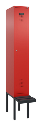 C+P locker Evolo PLUS met zwevende bank, vakbreedte 300 mm