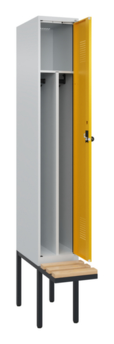 C+P Zwart-wit locker Evolo PLUS met bank