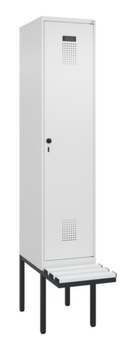 C+P locker Evolo PLUS met zwevende bank, vakbreedte 400 mm