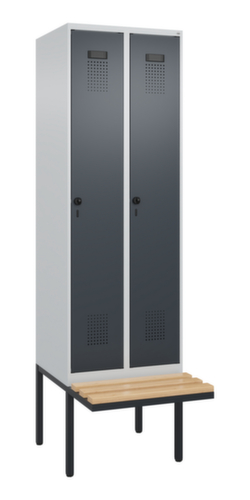 C+P locker Evolo PLUS met zwevende bank, vakbreedte 300 mm
