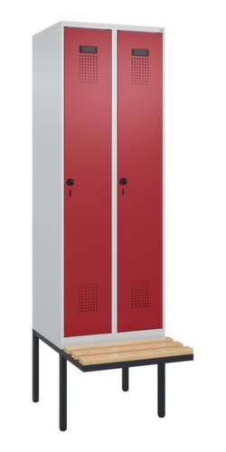 C+P locker Evolo PLUS met zwevende bank, vakbreedte 300 mm
