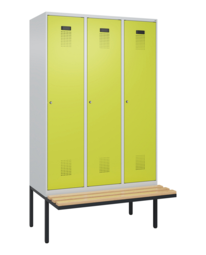 C+P locker Evolo PLUS met zwevende bank, vakbreedte 400 mm