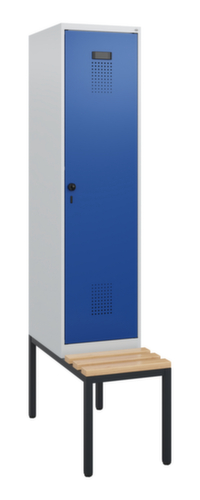 C+P locker Evolo PLUS met bank, vakbreedte 400 mm