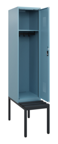 C+P locker Evolo PLUS met bank, vakbreedte 400 mm